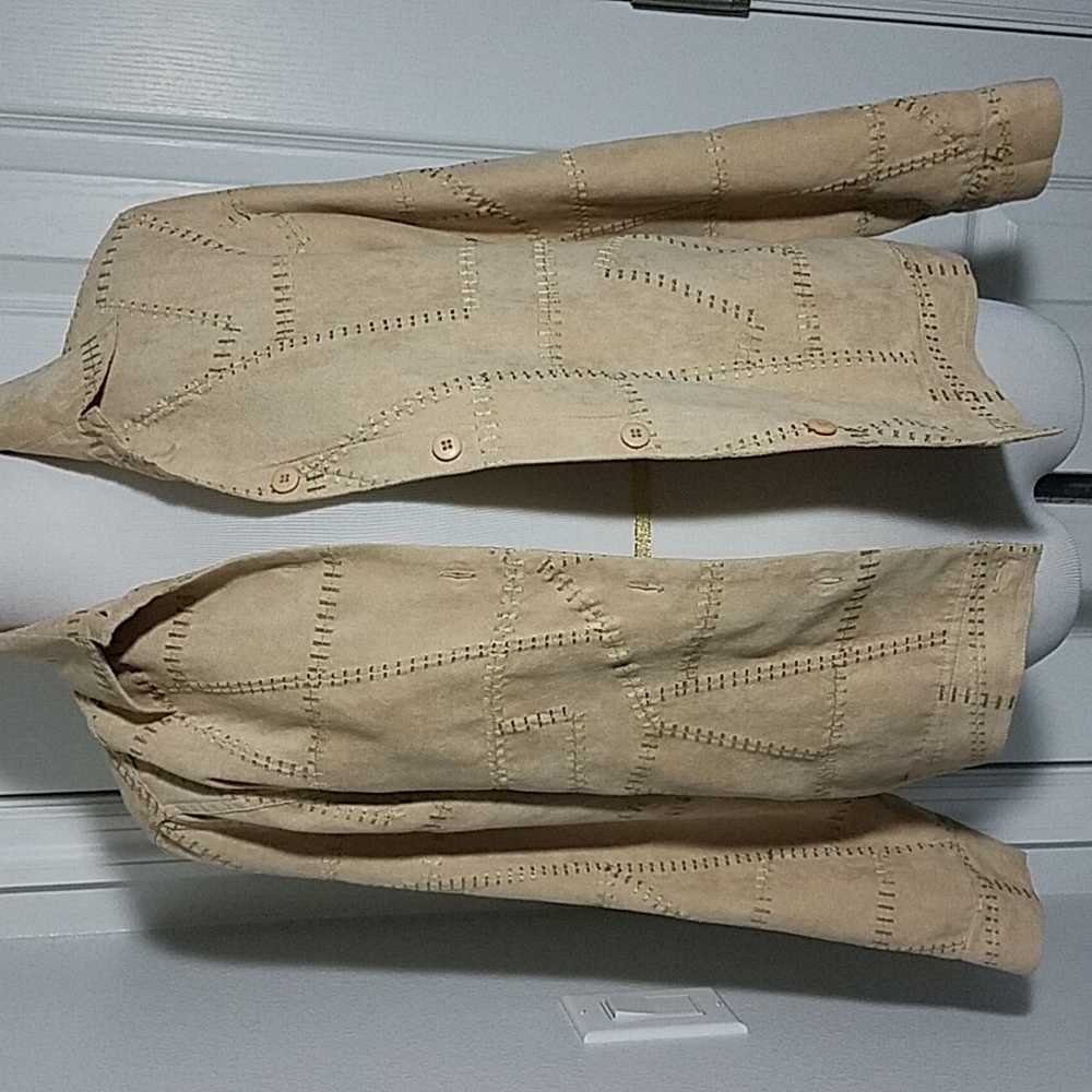 Chamois Suede S Jacket Light Tan Pristine condition
